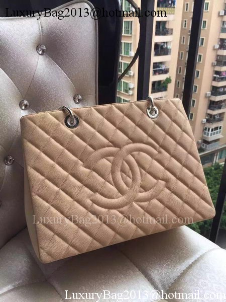 Chanel Shopper Bag Original Calfskin Leather A95021 Apricot Chanel Shopper Bag Original Calfskin Leather A95021 Apricot