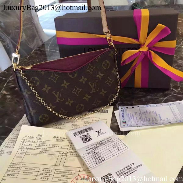 Louis Vuitton M41638 Purple Monogram Canvas PALLAS Clutch Louis Vuitton M41638 Purple Monogram Canvas PALLAS Clutch