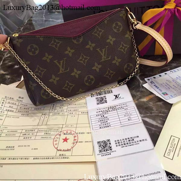 Louis Vuitton M41638 Purple Monogram Canvas PALLAS Clutch Louis Vuitton M41638 Purple Monogram Canvas PALLAS Clutch