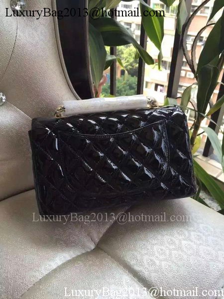 Chanel mini Classic Flap Bag Black Original Patent A1116 Gold Chanel mini Classic Flap Bag Black Original Patent A1116 Gold