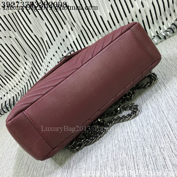 Saint Laurent Classic Monogramme Goat Leather Flap Bag Y392737 Burgundy Saint Laurent Classic Monogramme Goat Leather Flap Bag Y392737 Burgundy