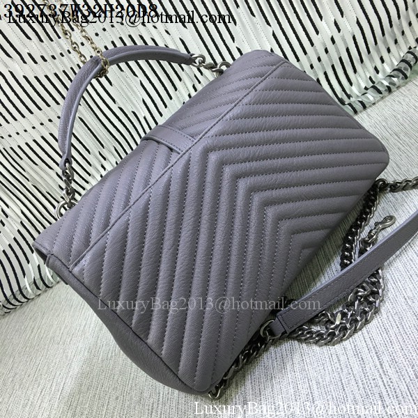 Saint Laurent Classic Monogramme Goat Leather Flap Bag Y392737 Grey Saint Laurent Classic Monogramme Goat Leather Flap Bag Y392737 Grey