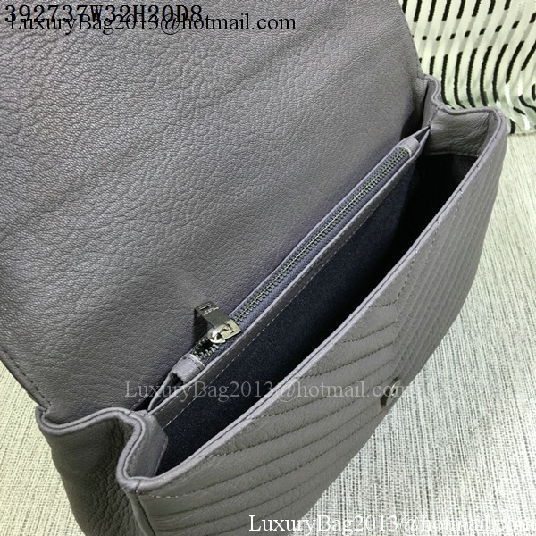 Saint Laurent Classic Monogramme Goat Leather Flap Bag Y392737 Grey Saint Laurent Classic Monogramme Goat Leather Flap Bag Y392737 Grey