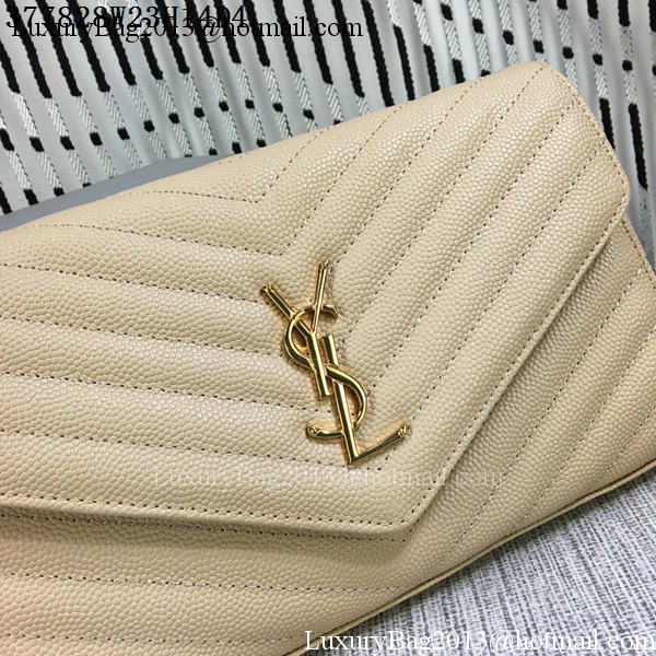 YSL Classic Monogramme Flap Bag Cannage Pattern Y377828L Apricot YSL Classic Monogramme Flap Bag Cannage Pattern Y377828L Apricot