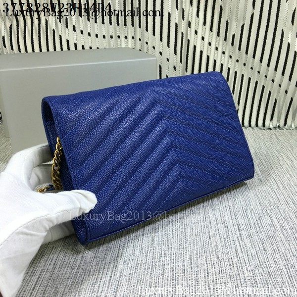 YSL Classic Monogramme Flap Bag Cannage Pattern Y377828L Royal YSL Classic Monogramme Flap Bag Cannage Pattern Y377828L Royal