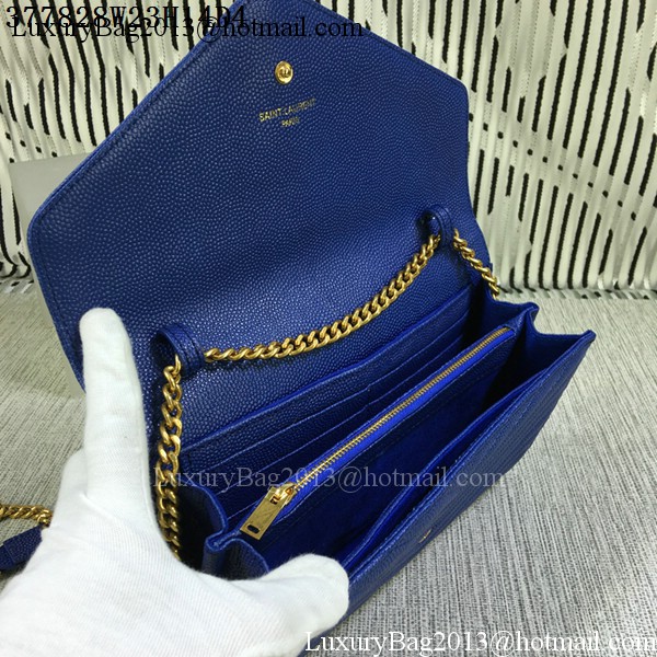 YSL Classic Monogramme Flap Bag Cannage Pattern Y377828L Royal YSL Classic Monogramme Flap Bag Cannage Pattern Y377828L Royal