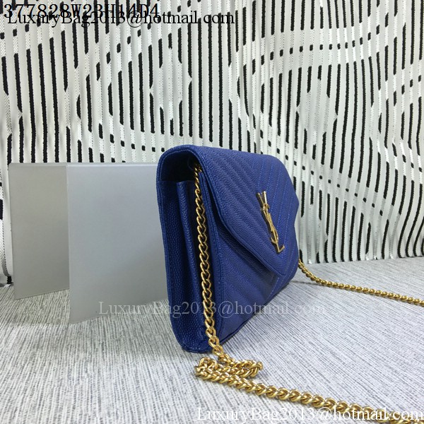 YSL Classic Monogramme Flap Bag Cannage Pattern Y377828L Royal YSL Classic Monogramme Flap Bag Cannage Pattern Y377828L Royal