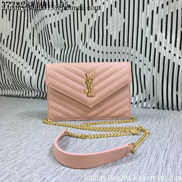 YSL Classic Monogramme Flap Bag Cannage Pattern Y377828S Pink YSL Classic Monogramme Flap Bag Cannage Pattern Y377828S Pink