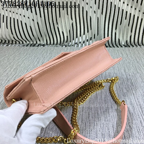 YSL Classic Monogramme Flap Bag Cannage Pattern Y377828S Pink YSL Classic Monogramme Flap Bag Cannage Pattern Y377828S Pink