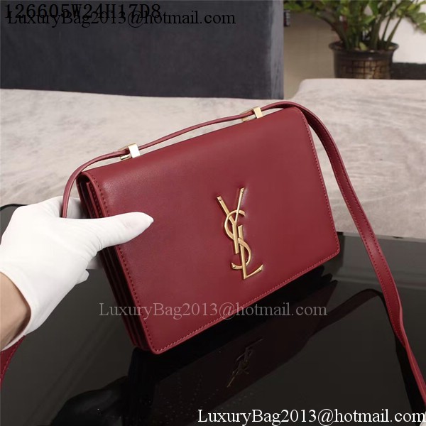 Yves Saint Laurent Monogramme Cross-body Shoulder Bag 126605 Burgundy Yves Saint Laurent Monogramme Cross-body Shoulder Bag 126605 Burgundy