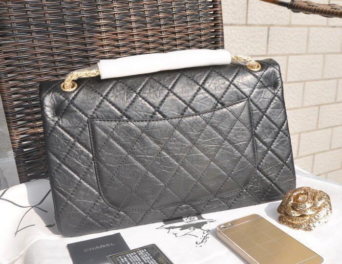 Chanel Sheepskin Leather Flap Bag 17222 Black Chanel Sheepskin Leather Flap Bag 17222 Black
