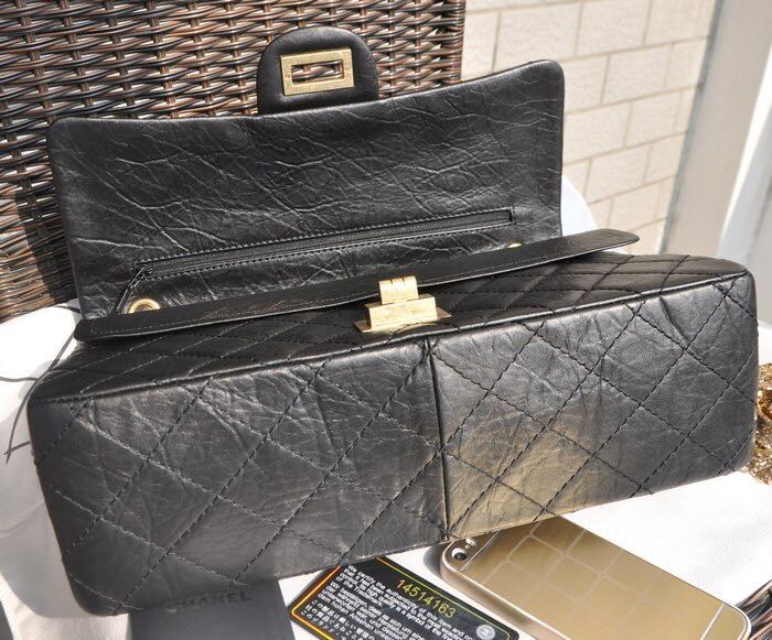 Chanel Sheepskin Leather Flap Bag 17222 Black Chanel Sheepskin Leather Flap Bag 17222 Black