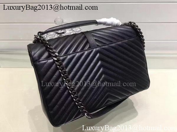 YSL Classic Monogramme Flap Bag Calfskin Leather Y22370 Black YSL Classic Monogramme Flap Bag Calfskin Leather Y22370 Black