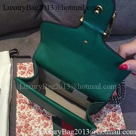 Gucci Dionysus Lichee Pattern Mini Shoulder Bag 421970 Green