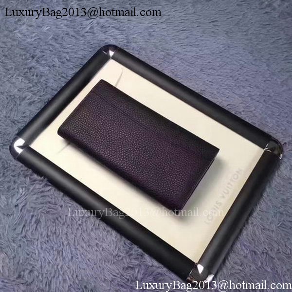 Louis Vuitton Calfskin Leather CAPUCINES WALLET M61249 Black Louis Vuitton Calfskin Leather CAPUCINES WALLET M61249 Black