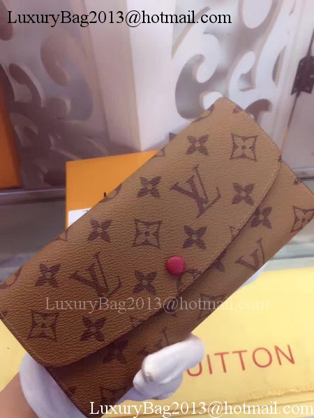 Louis Vuitton Monogram Canvas Emilie Wallet M60136 Rosy Louis Vuitton Monogram Canvas Emilie Wallet M60136 Rosy