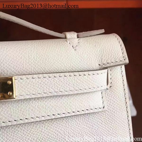 Hermes Kelly 22cm Tote Bag Original Leather KL22 White