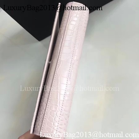 Saint Laurent mini Croco Leather Cross-body Shoulder Bag 360458 Pink Saint Laurent mini Croco Leather Cross-body Shoulder Bag 360458 Pink