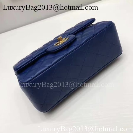 Chanel mini Classic Flap Bag Original Sheepskin Leather A1116 Blue Chanel mini Classic Flap Bag Original Sheepskin Leather A1116 Blue