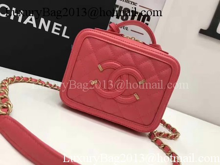 Chanel Cosmetic Bag Original Cannage Pattern A93341 Red Chanel Cosmetic Bag Original Cannage Pattern A93341 Red