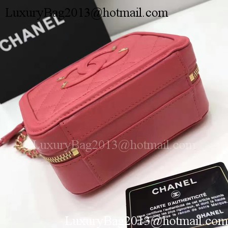 Chanel Cosmetic Bag Original Cannage Pattern A93341 Red Chanel Cosmetic Bag Original Cannage Pattern A93341 Red
