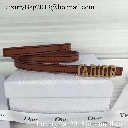 Dior 30mm Leather Belt CD2366 Brown