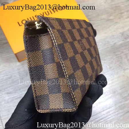 Louis Vuitton Damier Ebene Canvas TOILETRY POUCH 15 M47546 Louis Vuitton Damier Ebene Canvas TOILETRY POUCH 15 M47546