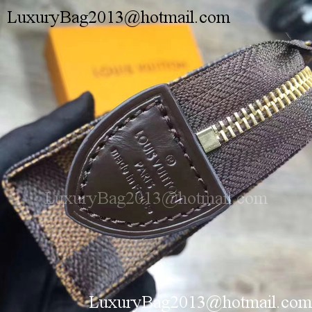 Louis Vuitton Damier Ebene Canvas TOILETRY POUCH 15 M47546 Louis Vuitton Damier Ebene Canvas TOILETRY POUCH 15 M47546