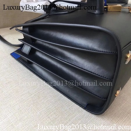 Yves Saint Laurent Classic Sac De Jour Bag Smooth Leather Y398709 Black&Blue Yves Saint Laurent Classic Sac De Jour Bag Smooth Leather Y398709 Black&Blue