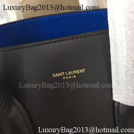 Yves Saint Laurent Classic Sac De Jour Bag Smooth Leather Y398709 Black&Blue Yves Saint Laurent Classic Sac De Jour Bag Smooth Leather Y398709 Black&Blue