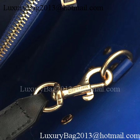Yves Saint Laurent Classic Sac De Jour Bag Smooth Leather Y398709 Black&Blue Yves Saint Laurent Classic Sac De Jour Bag Smooth Leather Y398709 Black&Blue