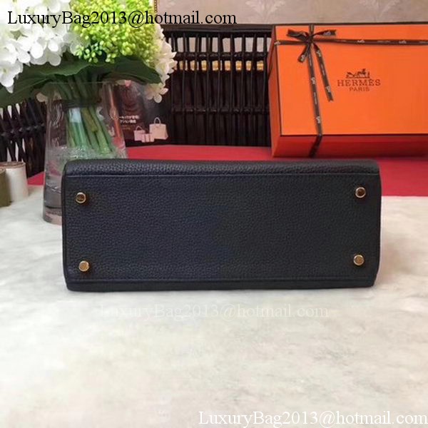 Hermes Kelly 32cm Shoulder Bag TOGO Leather KY32 Black Hermes Kelly 32cm Shoulder Bag TOGO Leather KY32 Black