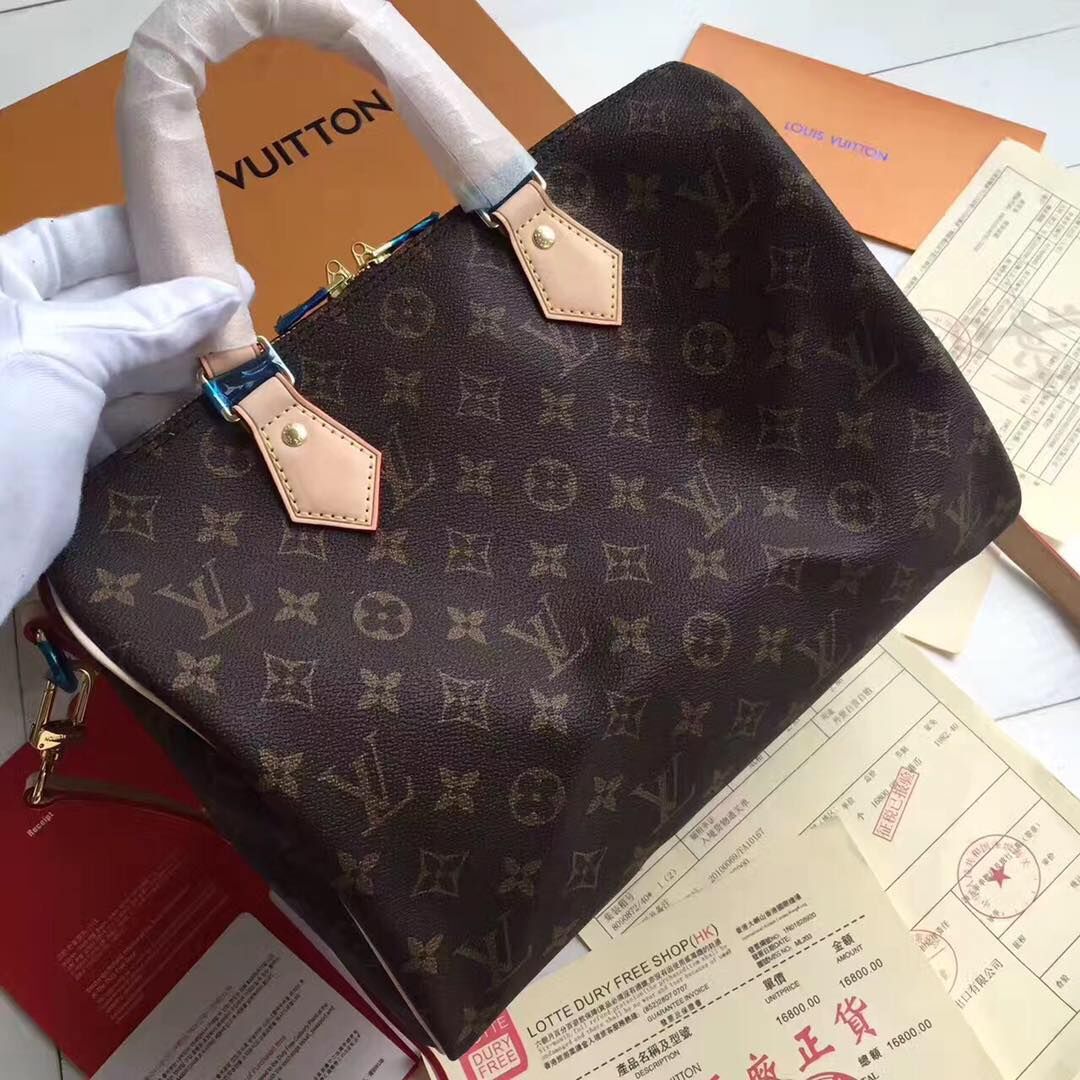 Louis Vuitton Monogram Canvas Speedy 30 with Shoulder Strap M40391 Louis Vuitton Monogram Canvas Speedy 30 with Shoulder Strap M40391