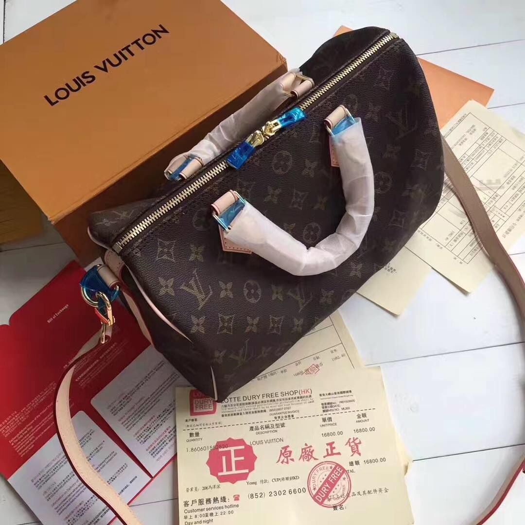 Louis Vuitton Monogram Canvas Speedy 30 with Shoulder Strap M40391 Louis Vuitton Monogram Canvas Speedy 30 with Shoulder Strap M40391