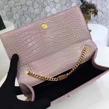 Saint Laurent mini Croco Leather Cross-body Shoulder Bag Y2811 Pink Saint Laurent mini Croco Leather Cross-body Shoulder Bag Y2811 Pink