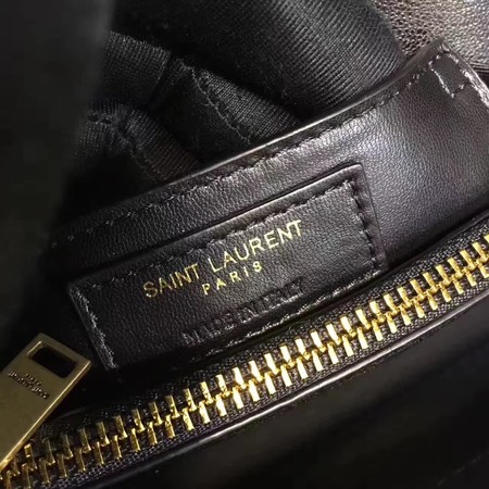 YSL Classic Monogramme Black Leather Flap Bag Y392737 Gold YSL Classic Monogramme Black Leather Flap Bag Y392737 Gold