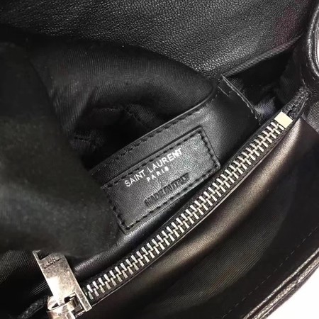 YSL Classic Monogramme Black Leather Flap Bag Y392737 Silver YSL Classic Monogramme Black Leather Flap Bag Y392737 Silver