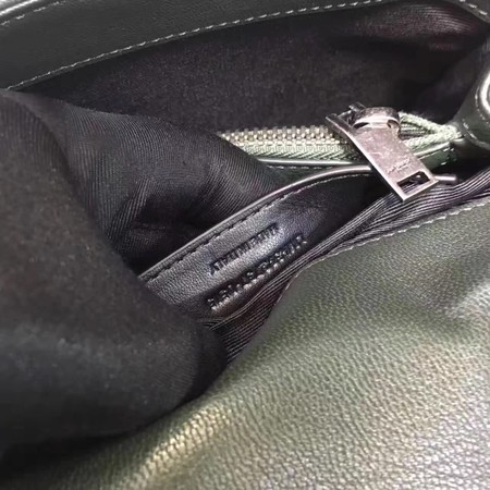 YSL Classic Monogramme Green Leather Flap Bag Y392737 Silver YSL Classic Monogramme Green Leather Flap Bag Y392737 Silver