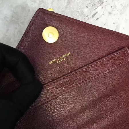 YSL Classic Monogramme Red Leather Flap Bag Y392737 Gold YSL Classic Monogramme Red Leather Flap Bag Y392737 Gold