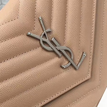 YSL WOC Classic Monogramme Flap Bag Cannage Pattern Y1003 Apricot YSL WOC Classic Monogramme Flap Bag Cannage Pattern Y1003 Apricot