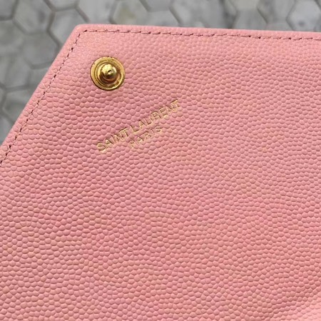 YSL WOC Classic Monogramme Flap Bag Cannage Pattern Y1003 Pink YSL WOC Classic Monogramme Flap Bag Cannage Pattern Y1003 Pink