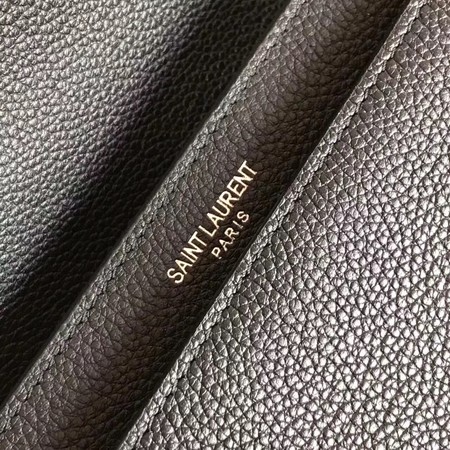 Yves Saint Laurent Leather Cross-body Shoulder Bag Y8005 Black Yves Saint Laurent Leather Cross-body Shoulder Bag Y8005 Black