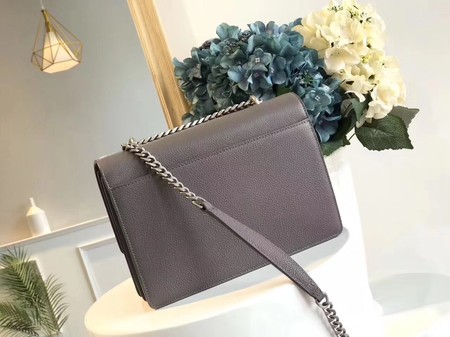 Yves Saint Laurent Leather Cross-body Shoulder Bag Y8005 Grey Yves Saint Laurent Leather Cross-body Shoulder Bag Y8005 Grey