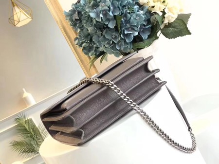 Yves Saint Laurent Leather Cross-body Shoulder Bag Y8005 Grey Yves Saint Laurent Leather Cross-body Shoulder Bag Y8005 Grey