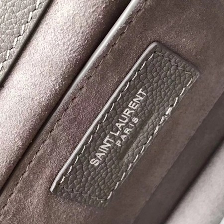 Yves Saint Laurent Leather Cross-body Shoulder Bag Y8005 Grey Yves Saint Laurent Leather Cross-body Shoulder Bag Y8005 Grey