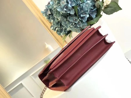 Yves Saint Laurent Leather Cross-body Shoulder Bag Y8005 Wine Yves Saint Laurent Leather Cross-body Shoulder Bag Y8005 Wine