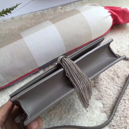 Yves Saint Laurent Leather Cross-body Shoulder Bag Y8011 Grey Yves Saint Laurent Leather Cross-body Shoulder Bag Y8011 Grey