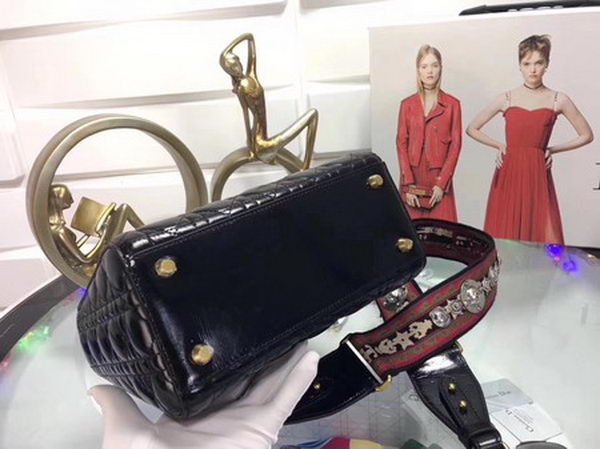 Dior Cannage Lady Bag Original Leather CD0575 Black