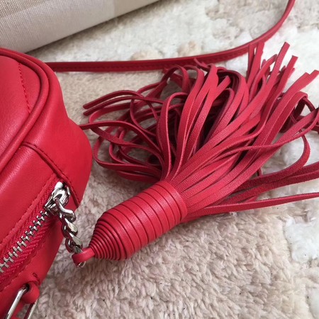 Yves Saint Laurent Monogram Leather Bag Y5804 Red Yves Saint Laurent Monogram Leather Bag Y5804 Red