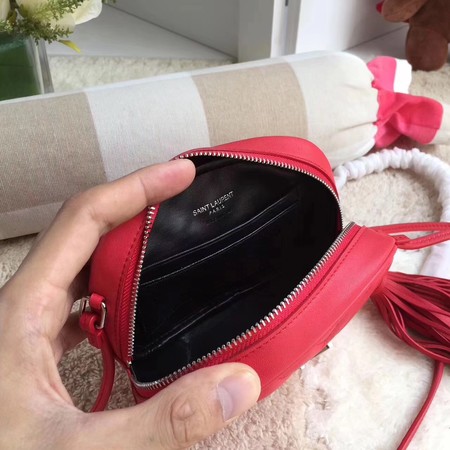 Yves Saint Laurent Monogram Leather Bag Y5804 Red Yves Saint Laurent Monogram Leather Bag Y5804 Red